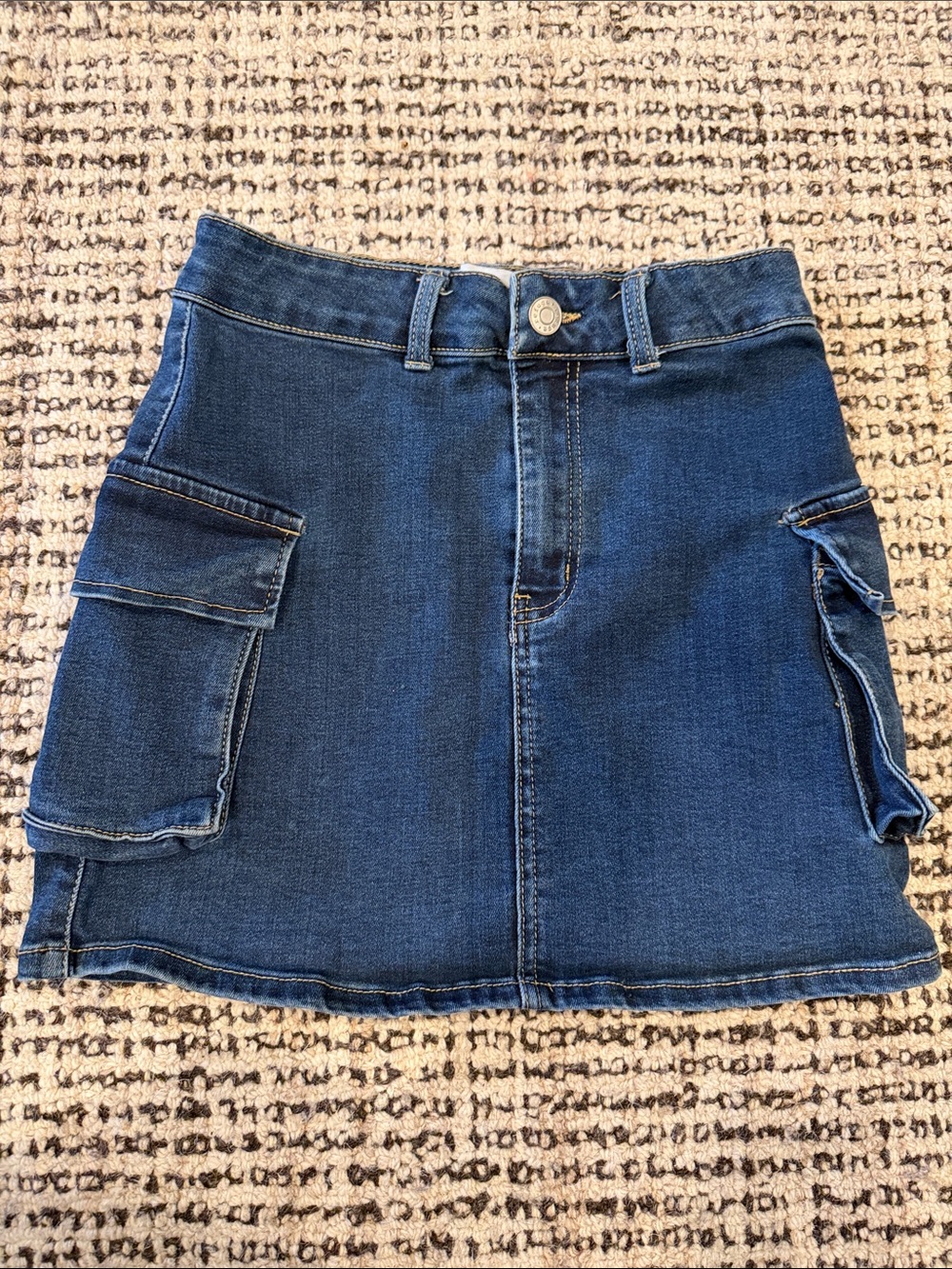 Jean Cargo Skirt
